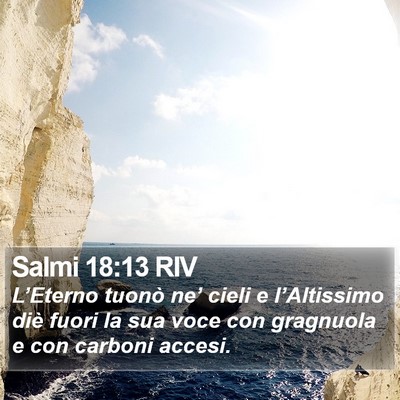 Salmi 18:13 RIV Bible Verse Image