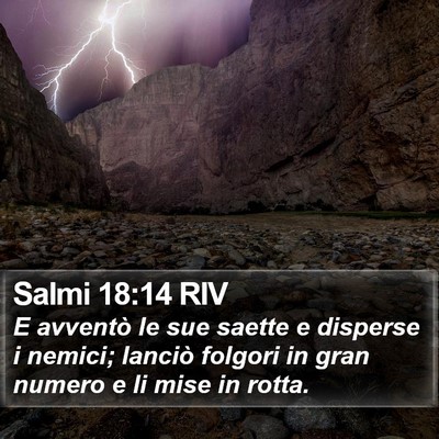 Salmi 18:14 RIV Bible Verse Image