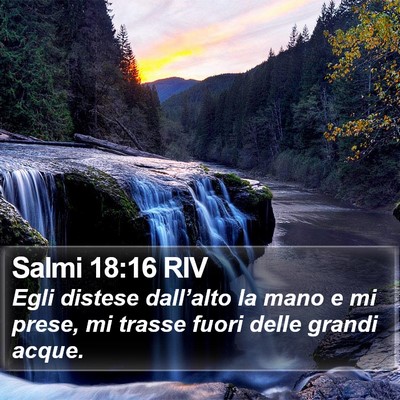 Salmi 18:16 RIV Bible Verse Image