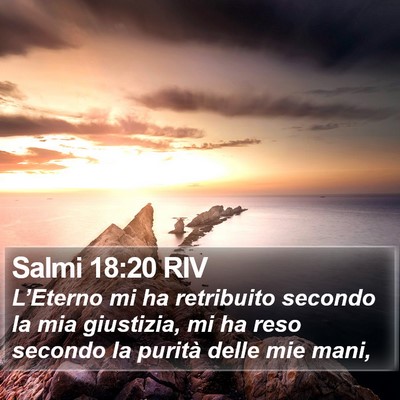 Salmi 18:20 RIV Bible Verse Image