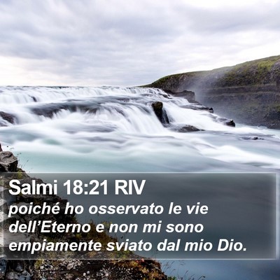 Salmi 18:21 RIV Bible Verse Image