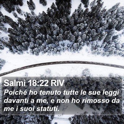 Salmi 18:22 RIV Bible Verse Image