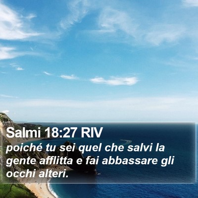 Salmi 18:27 RIV Bible Verse Image