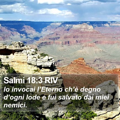 Salmi 18:3 RIV Bible Verse Image