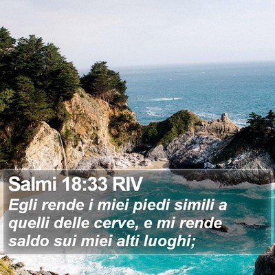 Salmi 18:33 RIV Bible Verse Image