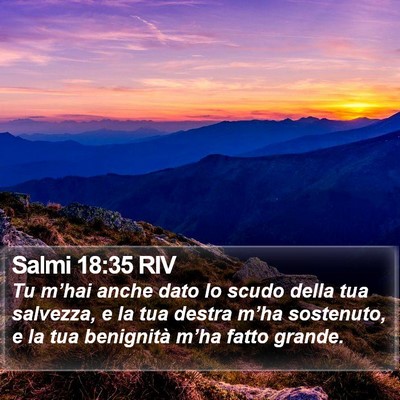 Salmi 18:35 RIV Bible Verse Image