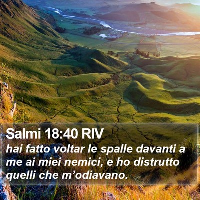 Salmi 18:40 RIV Bible Verse Image