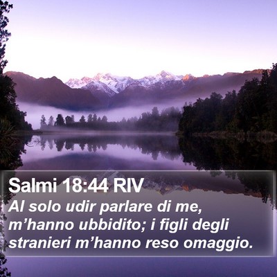 Salmi 18:44 RIV Bible Verse Image