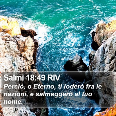 Salmi 18:49 RIV Bible Verse Image