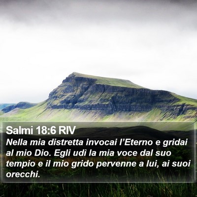 Salmi 18:6 RIV Bible Verse Image