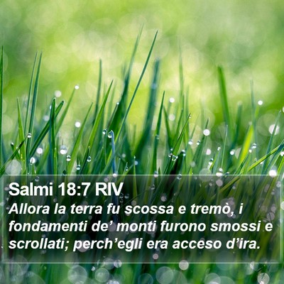 Salmi 18:7 RIV Bible Verse Image