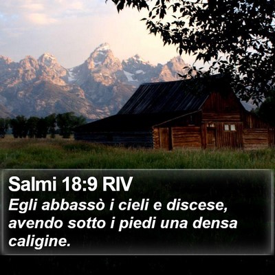 Salmi 18:9 RIV Bible Verse Image