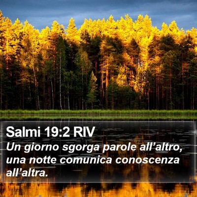 Salmi 19:2 RIV Bible Verse Image