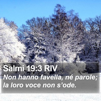 Salmi 19:3 RIV Bible Verse Image