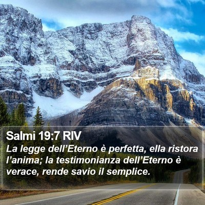 Salmi 19:7 RIV Bible Verse Image