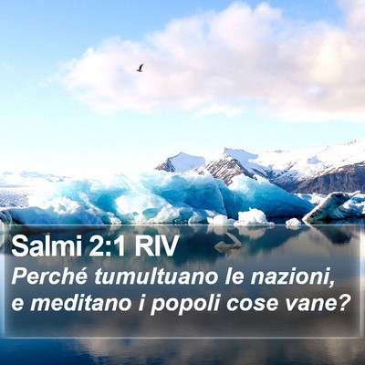 Salmi 2:1 RIV Bible Verse Image
