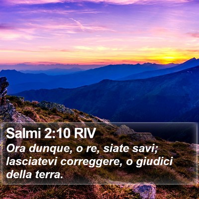 Salmi 2:10 RIV Bible Verse Image