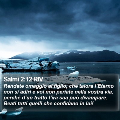 Salmi 2:12 RIV Bible Verse Image