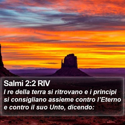 Salmi 2:2 RIV Bible Verse Image
