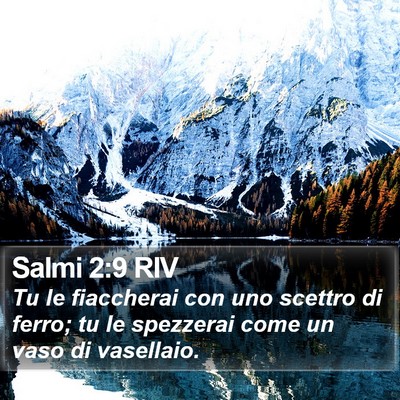 Salmi 2:9 RIV Bible Verse Image