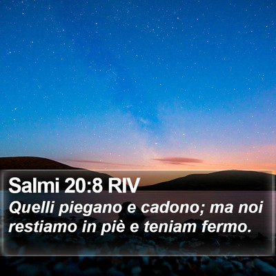 Salmi 20:8 RIV Bible Verse Image