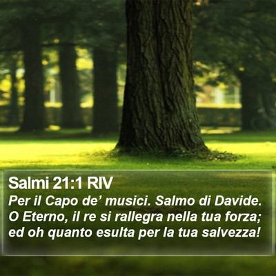 Salmi 21:1 RIV Bible Verse Image