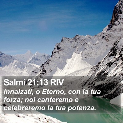 Salmi 21:13 RIV Bible Verse Image