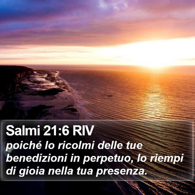 Salmi 21:6 RIV Bible Verse Image