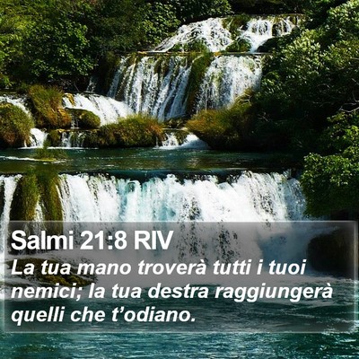 Salmi 21:8 RIV Bible Verse Image