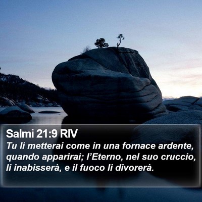 Salmi 21:9 RIV Bible Verse Image