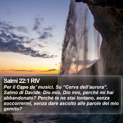 Salmi 22:1 RIV Bible Verse Image