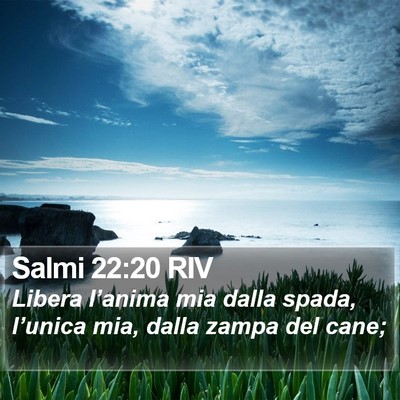 Salmi 22:20 RIV Bible Verse Image