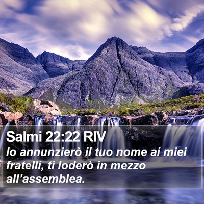 Salmi 22:22 RIV Bible Verse Image