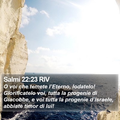 Salmi 22:23 RIV Bible Verse Image