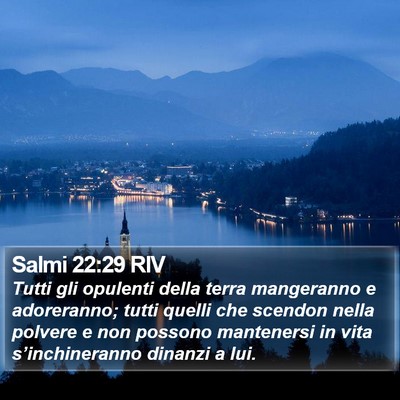 Salmi 22:29 RIV Bible Verse Image