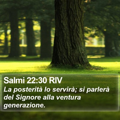 Salmi 22:30 RIV Bible Verse Image