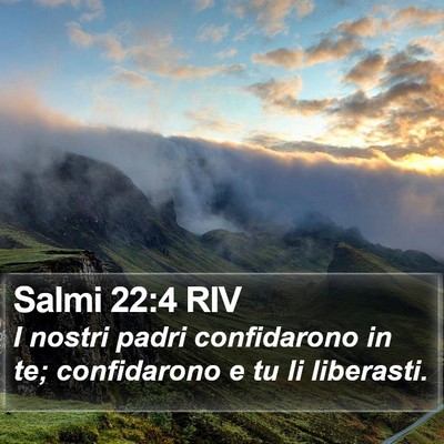 Salmi 22:4 RIV Bible Verse Image