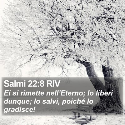 Salmi 22:8 RIV Bible Verse Image