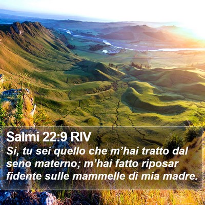 Salmi 22:9 RIV Bible Verse Image