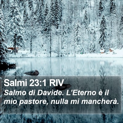 Salmi 23:1 RIV Bible Verse Image