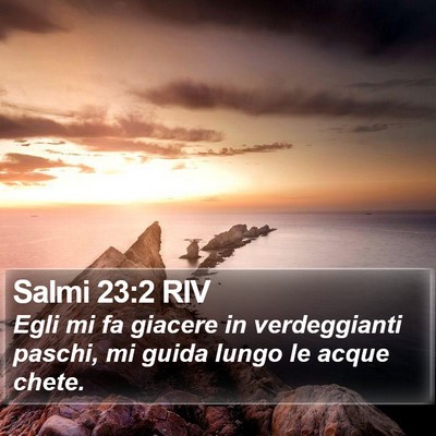 Salmi 23:2 RIV Bible Verse Image