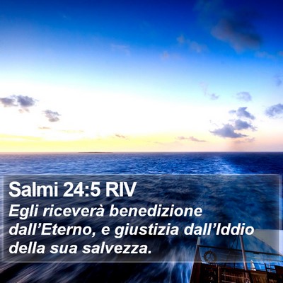 Salmi 24:5 RIV Bible Verse Image