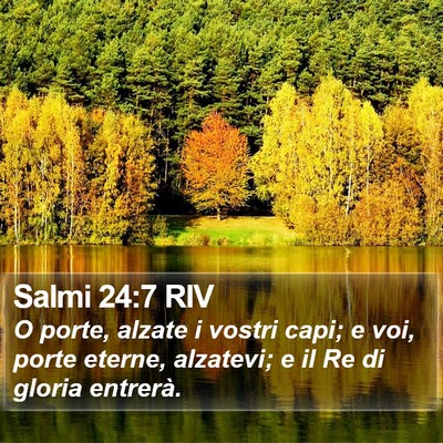 Salmi 24:7 RIV Bible Verse Image