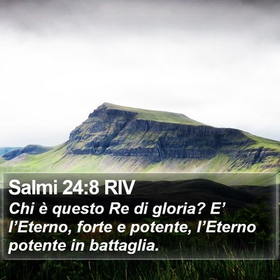 Salmi 24:8 RIV Bible Verse Image