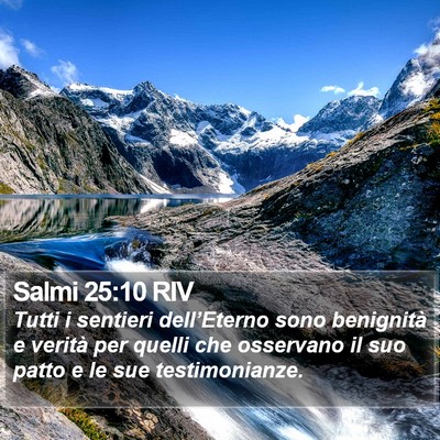 Salmi 25:10 RIV Bible Verse Image