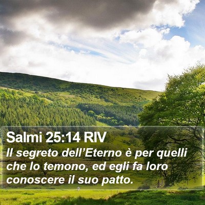 Salmi 25:14 RIV Bible Verse Image