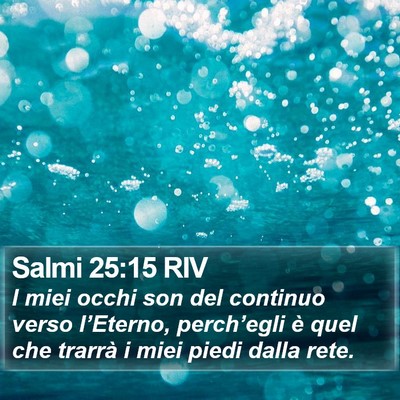 Salmi 25:15 RIV Bible Verse Image