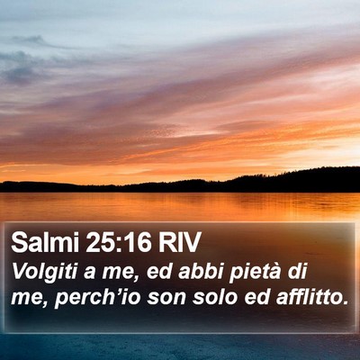 Salmi 25:16 RIV Bible Verse Image