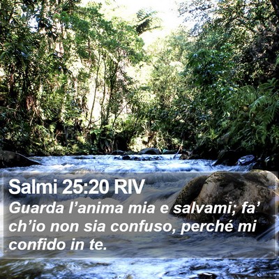 Salmi 25:20 RIV Bible Verse Image