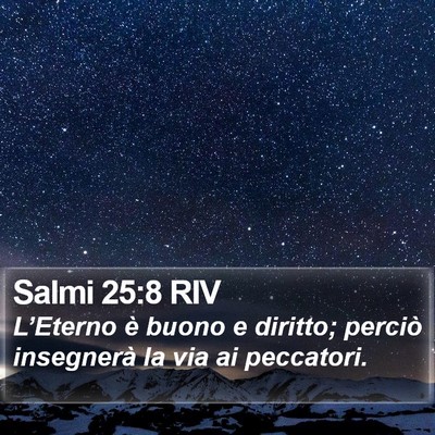 Salmi 25:8 RIV Bible Verse Image